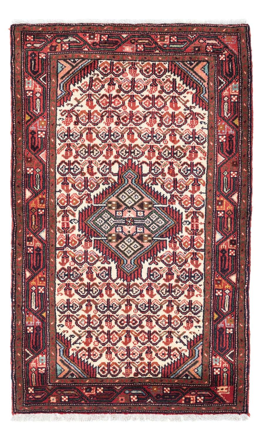 Tapis persan - Nomadic - 136 x 82 cm - rouge foncé