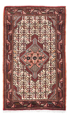 Tapis persan - Nomadic - 131 x 80 cm - rouge foncé