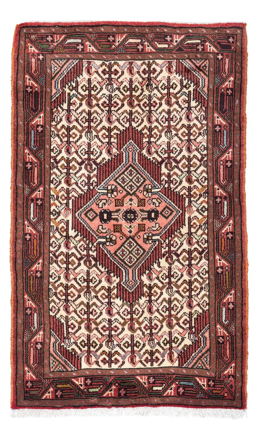 Tapis persan - Nomadic - 131 x 80 cm - rouge foncé