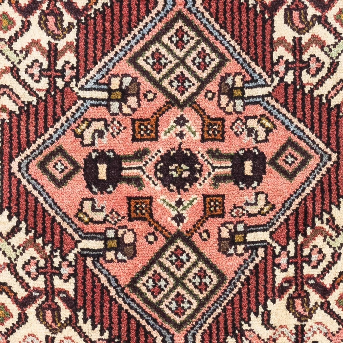 Tapis persan - Nomadic - 131 x 80 cm - rouge foncé