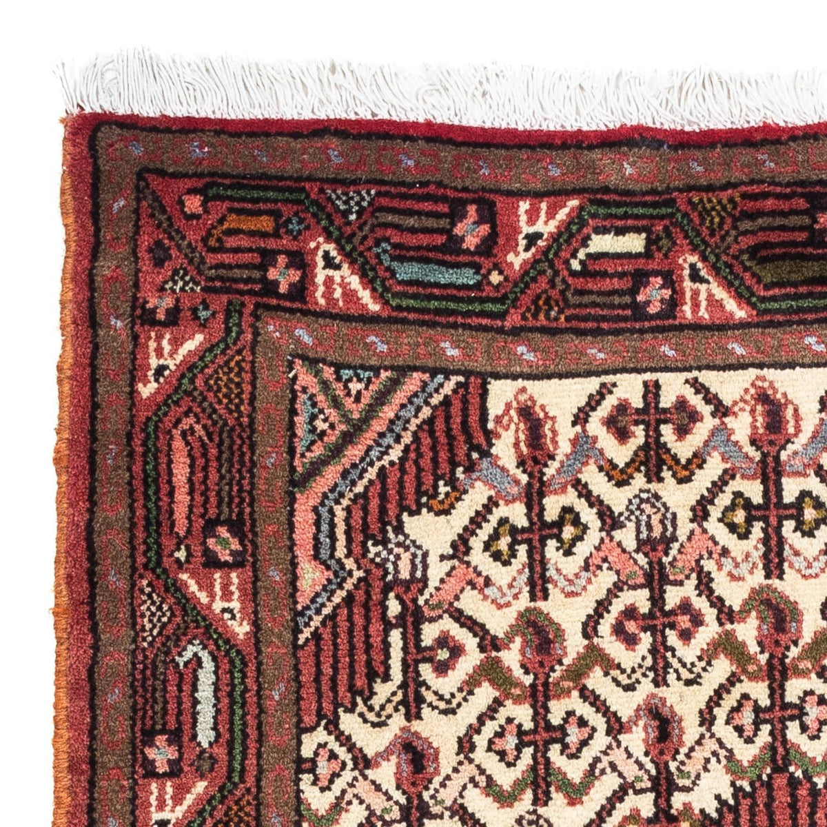 Tapis persan - Nomadic - 131 x 80 cm - rouge foncé