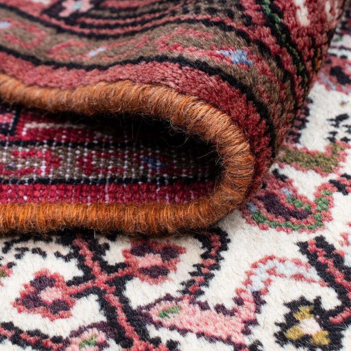 Tapis persan - Nomadic - 131 x 80 cm - rouge foncé