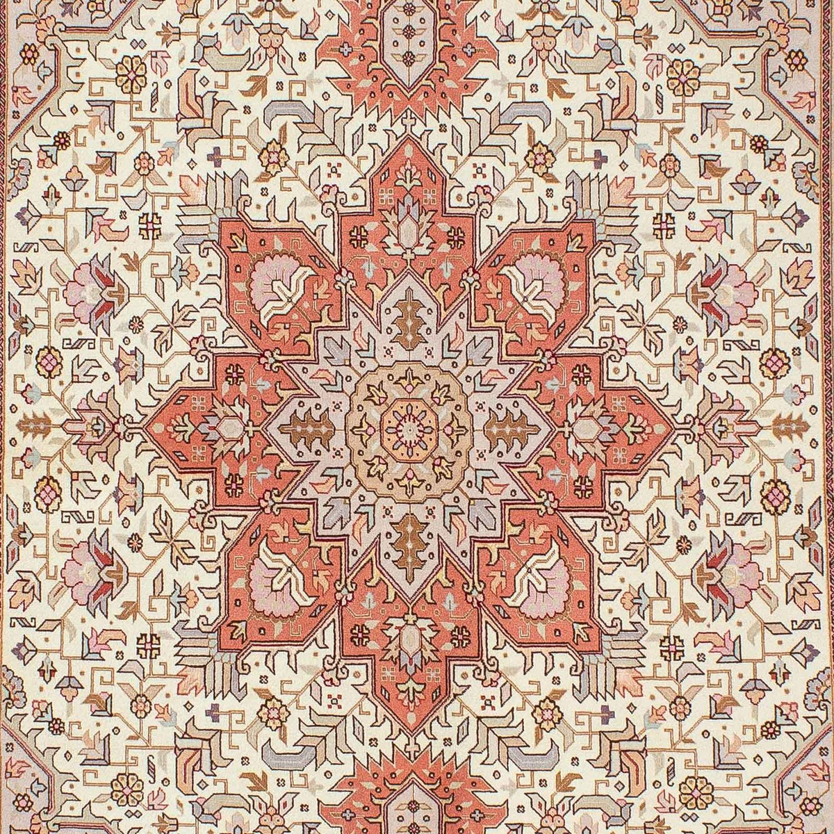 Tapis persan - Tabriz - Royal - 212 x 148 cm - beige
