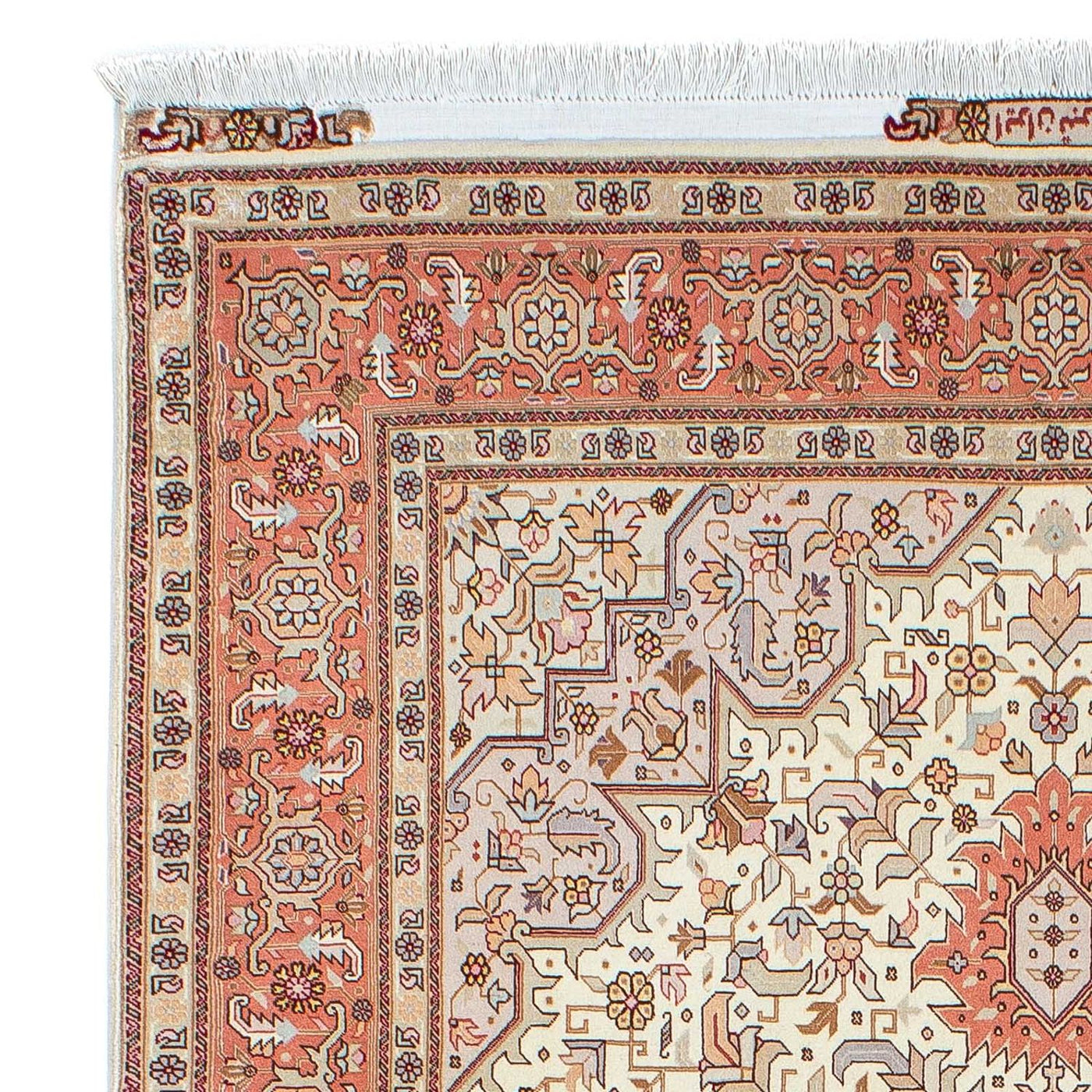 Tapis persan - Tabriz - Royal - 212 x 148 cm - beige