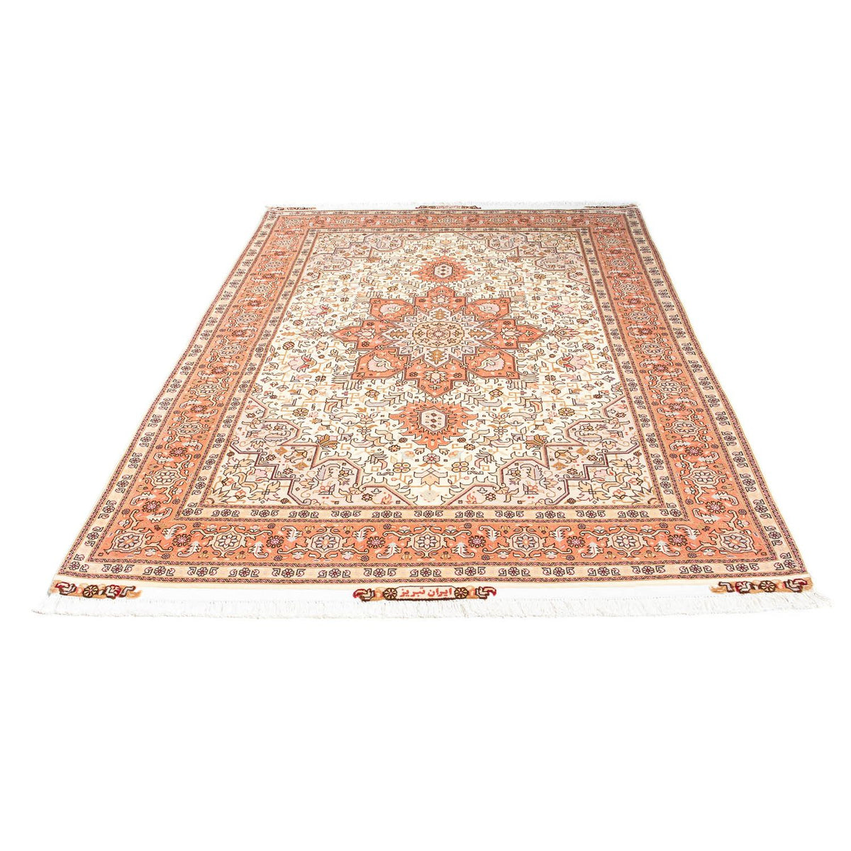 Tapis persan - Tabriz - Royal - 212 x 148 cm - beige