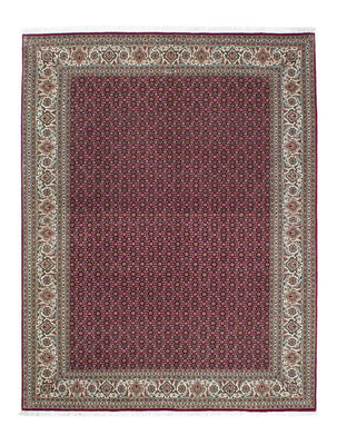 Tapis persan - Tabriz - 202 x 151 cm - rouge foncé