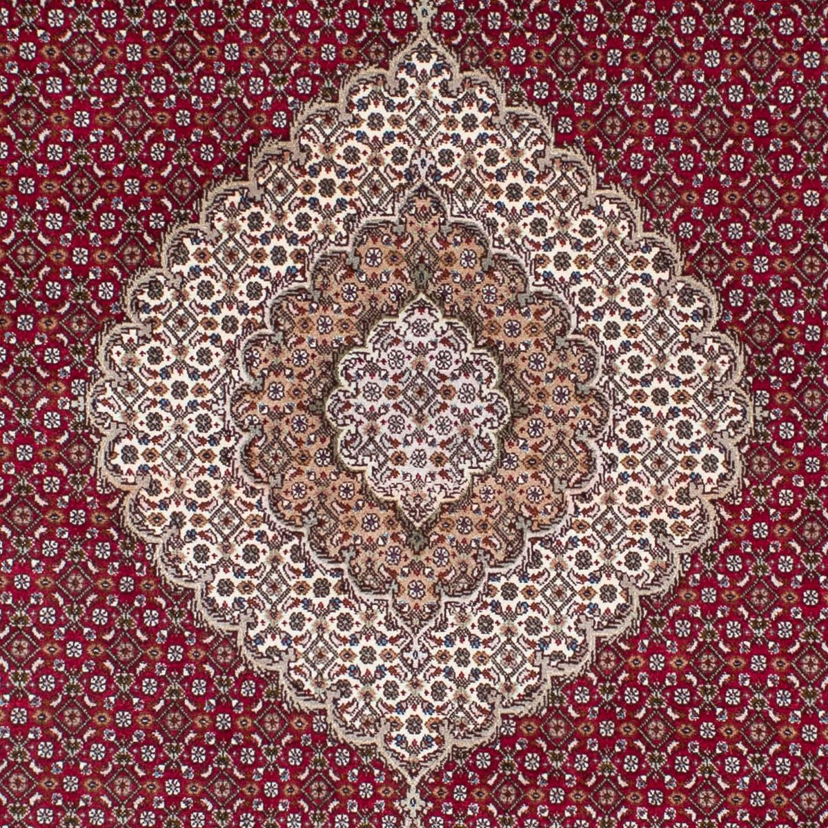 Tapis persan - Tabriz - 208 x 152 cm - rouge foncé