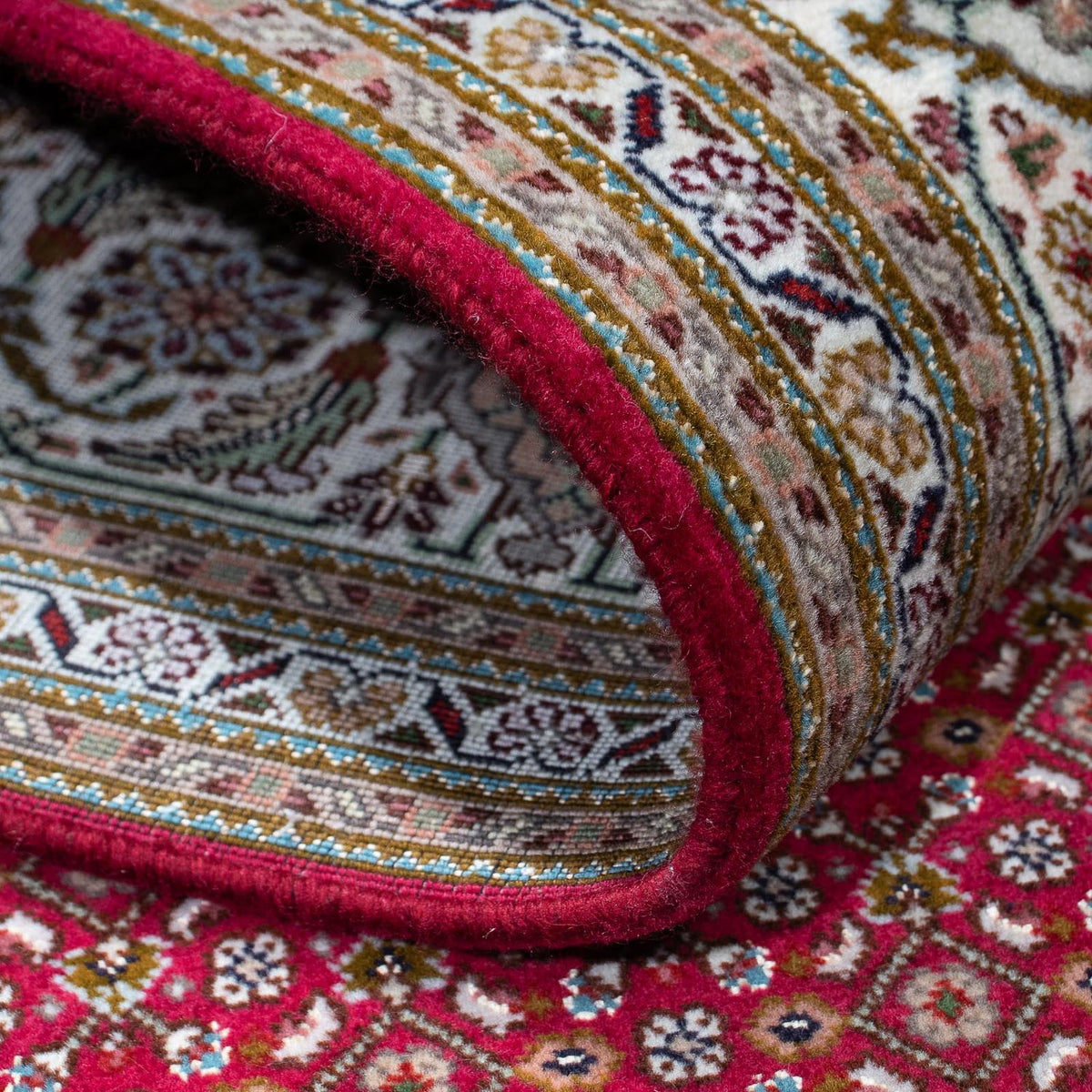 Tapis persan - Tabriz - 208 x 152 cm - rouge foncé