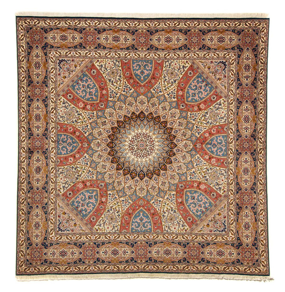 Tapis persan - Tabriz - Royal carré  - 254 x 248 cm - multicolore