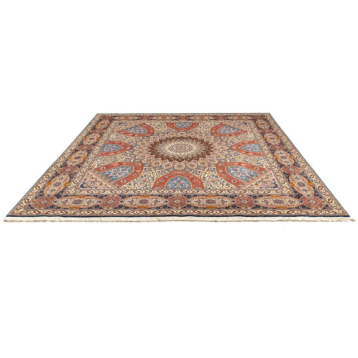 Tapis persan - Tabriz - Royal carré  - 254 x 248 cm - multicolore
