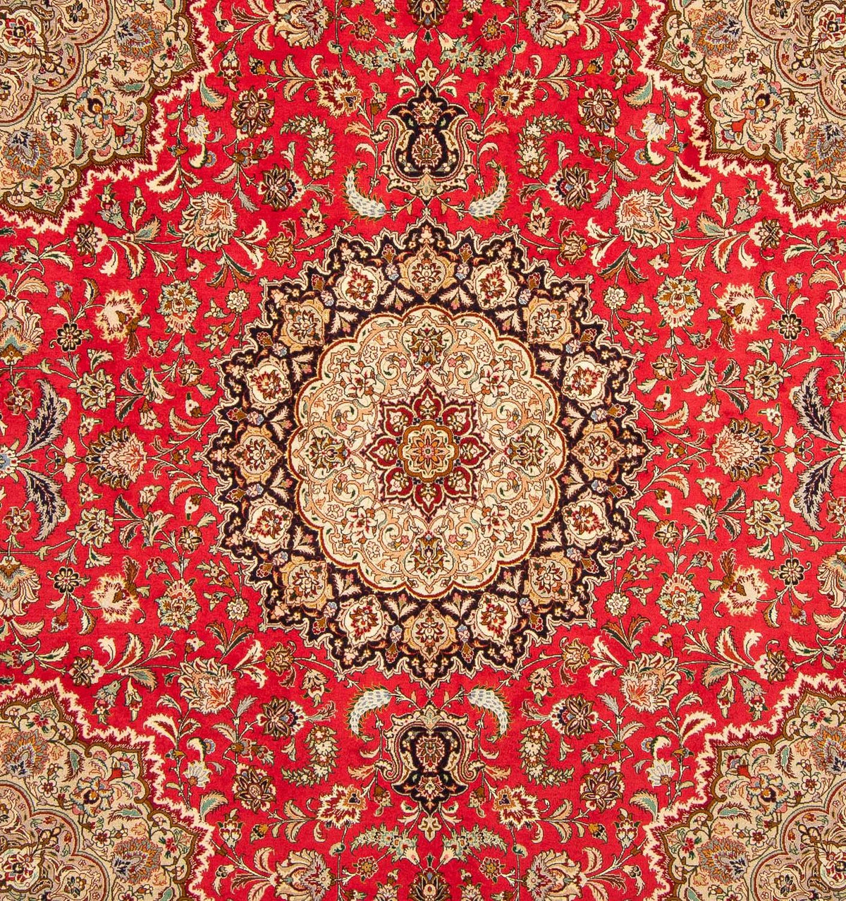 Tapis persan - Tabriz - Royal carré  - 257 x 254 cm - rouge