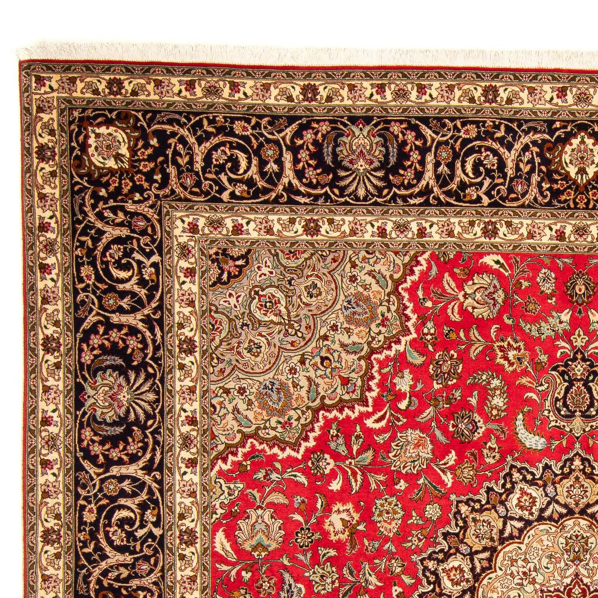 Tapis persan - Tabriz - Royal carré  - 257 x 254 cm - rouge