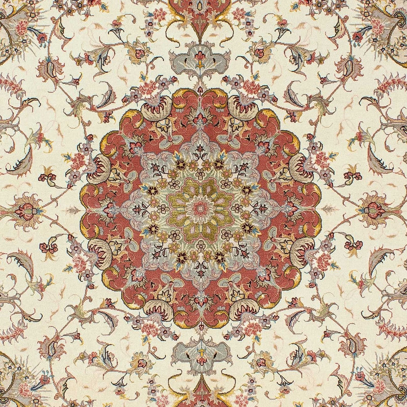 Tapis persan - Tabriz - Royal - 198 x 150 cm - beige