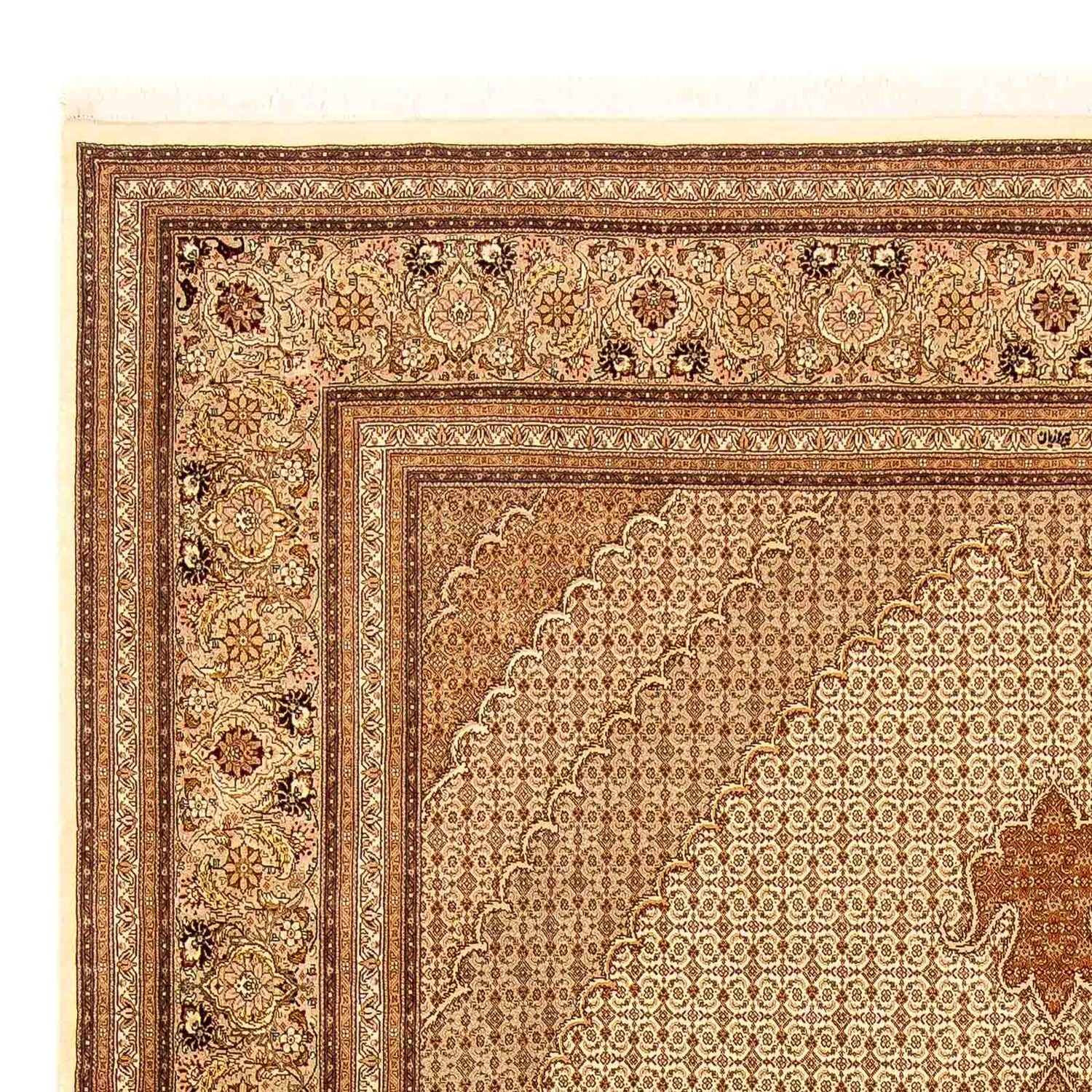 Tapis persan - Tabriz - 361 x 249 cm - marron clair