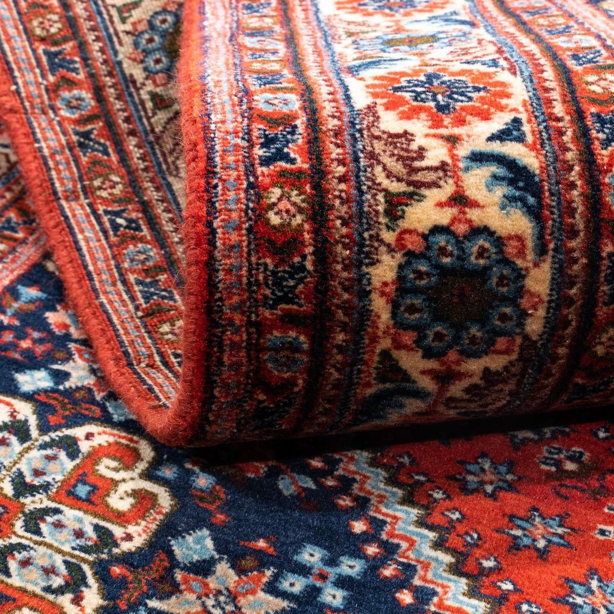 Tapis persan - Nomadic - 147 x 100 cm - rouge foncé