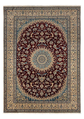 Tapis persan - Nain - Royal - 344 x 245 cm - rouge foncé