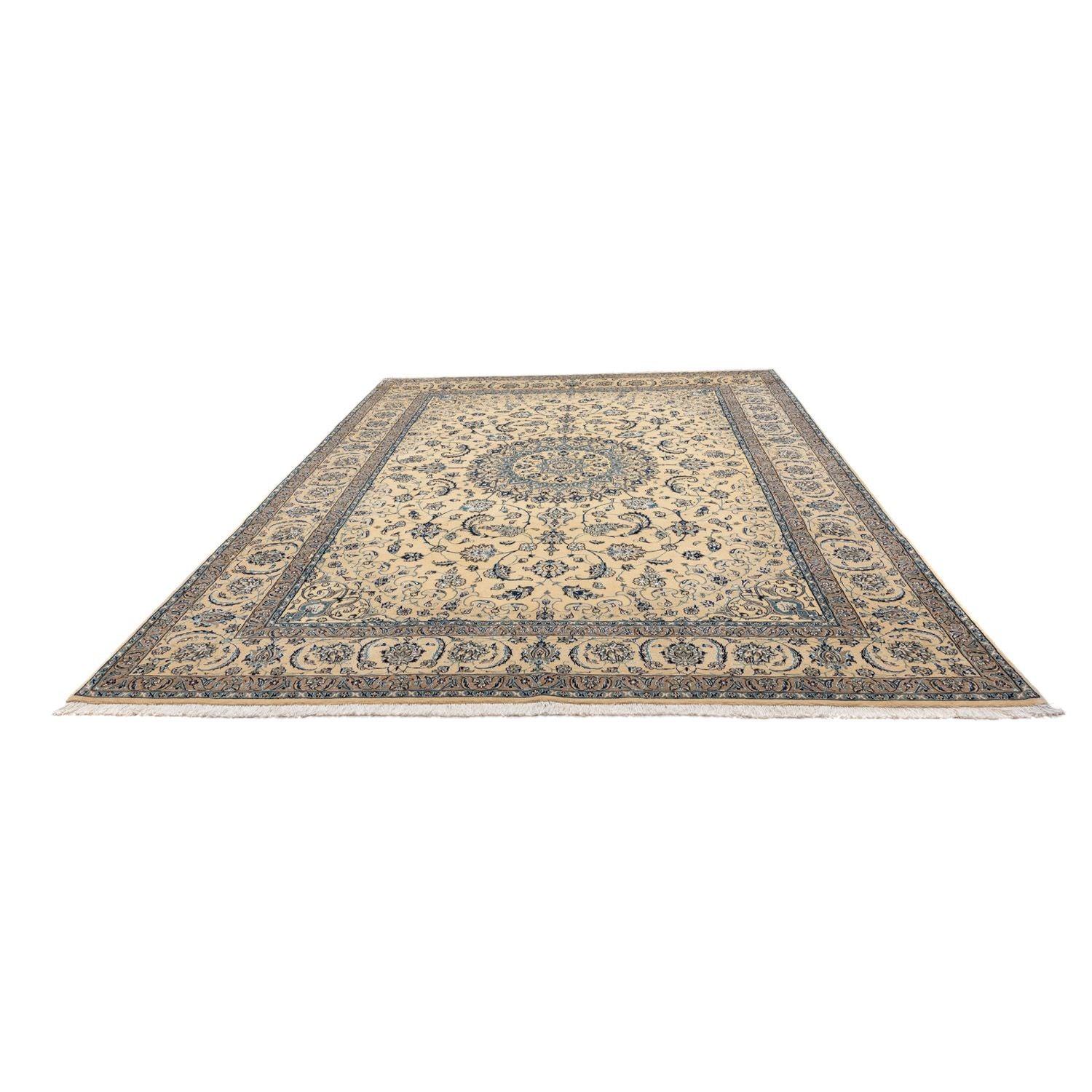 Tapis persan - Nain - Royal - 345 x 244 cm - beige