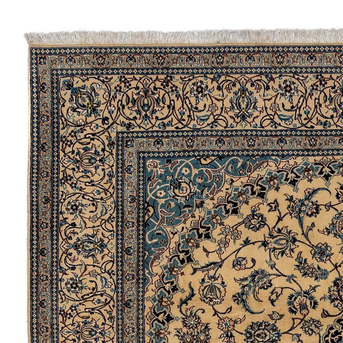 Tapis persan - Nain - Royal - 360 x 249 cm - beige foncé