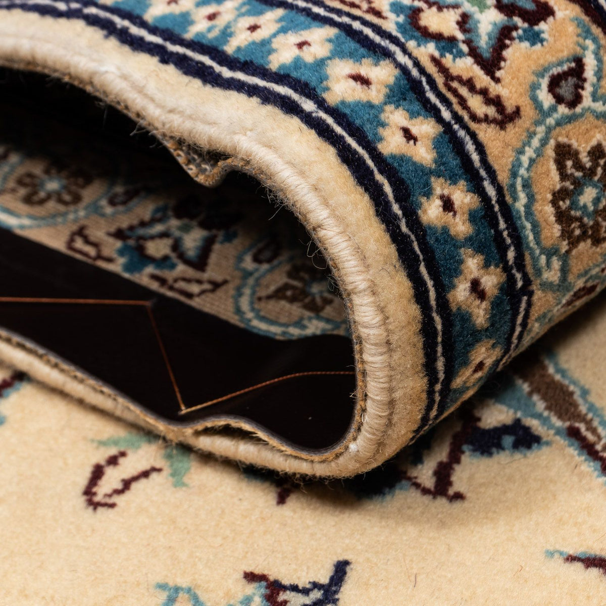 Tapis persan - Nain - Royal - 360 x 249 cm - beige foncé