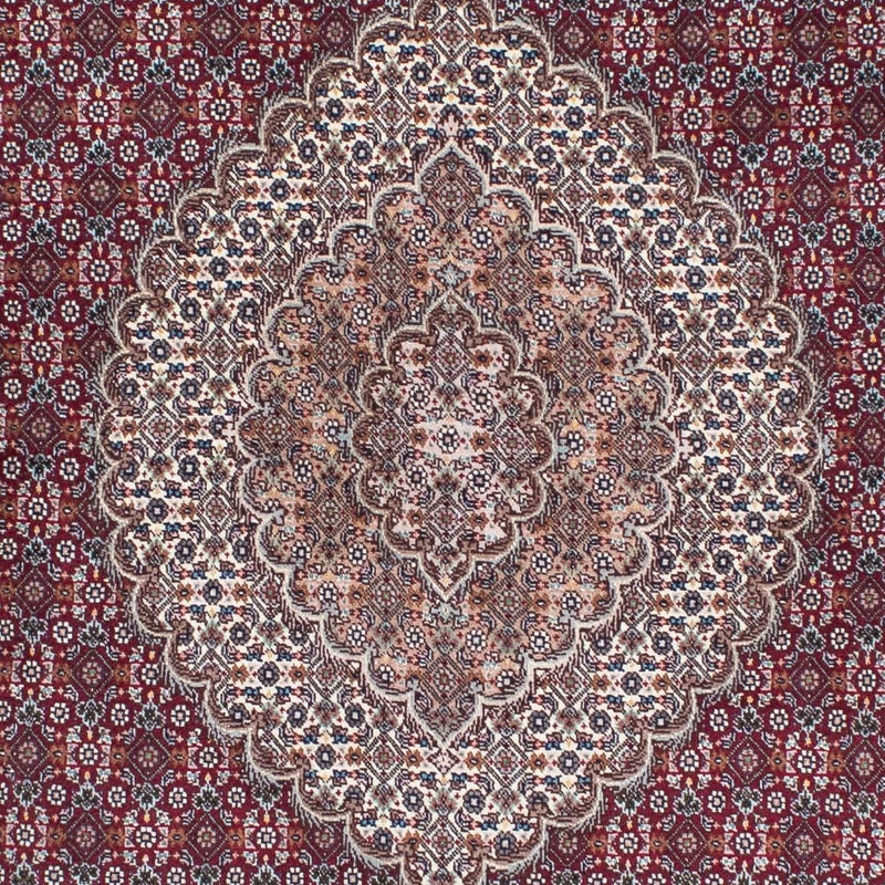 Tapis persan - Tabriz - 210 x 152 cm - rouge foncé
