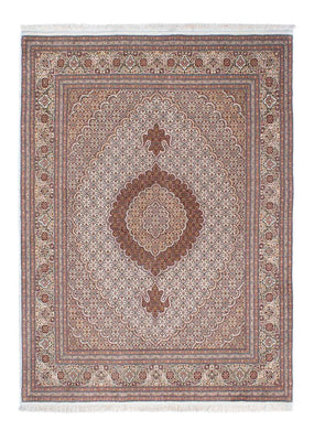 Tapis persan - Tabriz - 214 x 154 cm - marron clair
