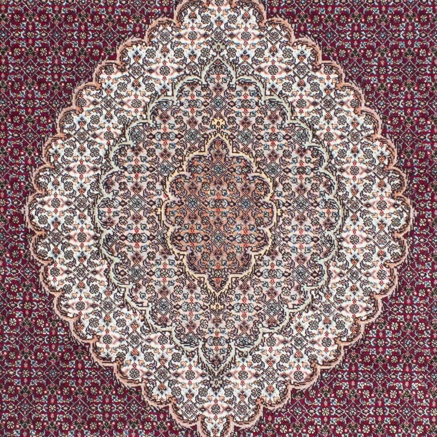 Tapis persan - Tabriz - 206 x 153 cm - rouge foncé