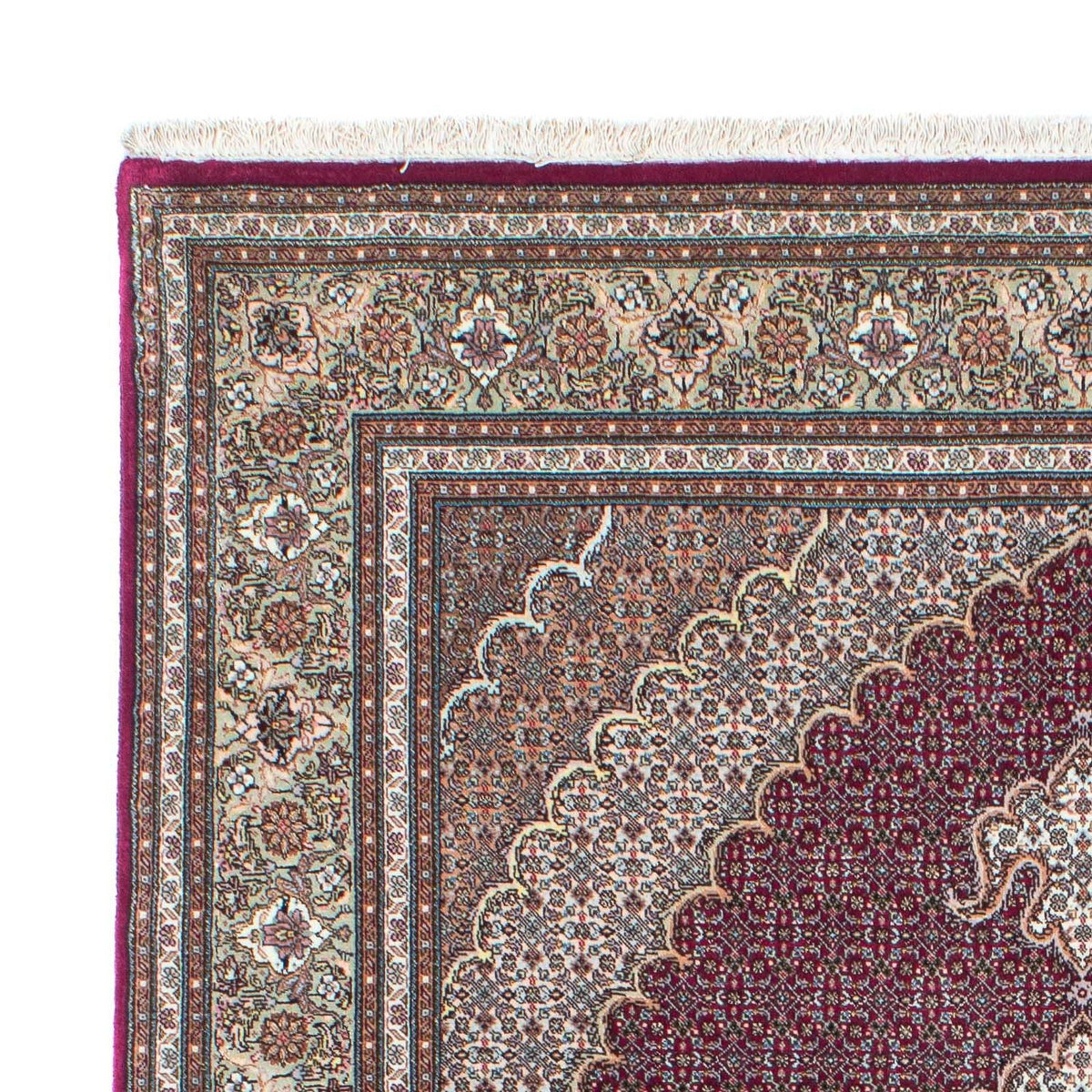 Tapis persan - Tabriz - 206 x 153 cm - rouge foncé