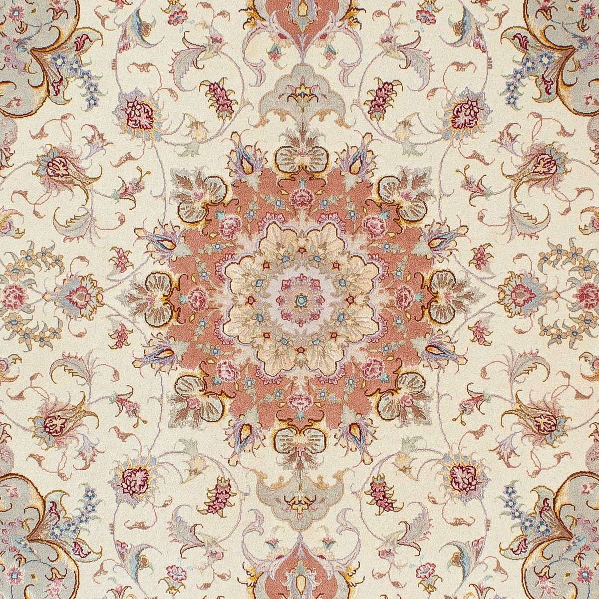 Tapis persan - Tabriz - Royal - 205 x 152 cm - beige