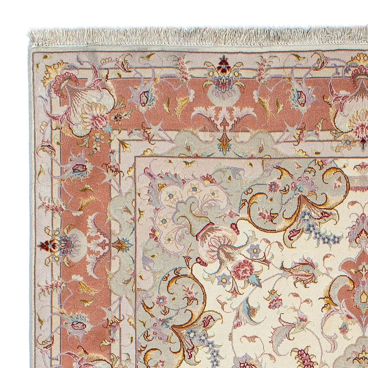 Tapis persan - Tabriz - Royal - 205 x 152 cm - beige