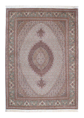 Tapis persan - Tabriz - 210 x 151 cm - marron clair