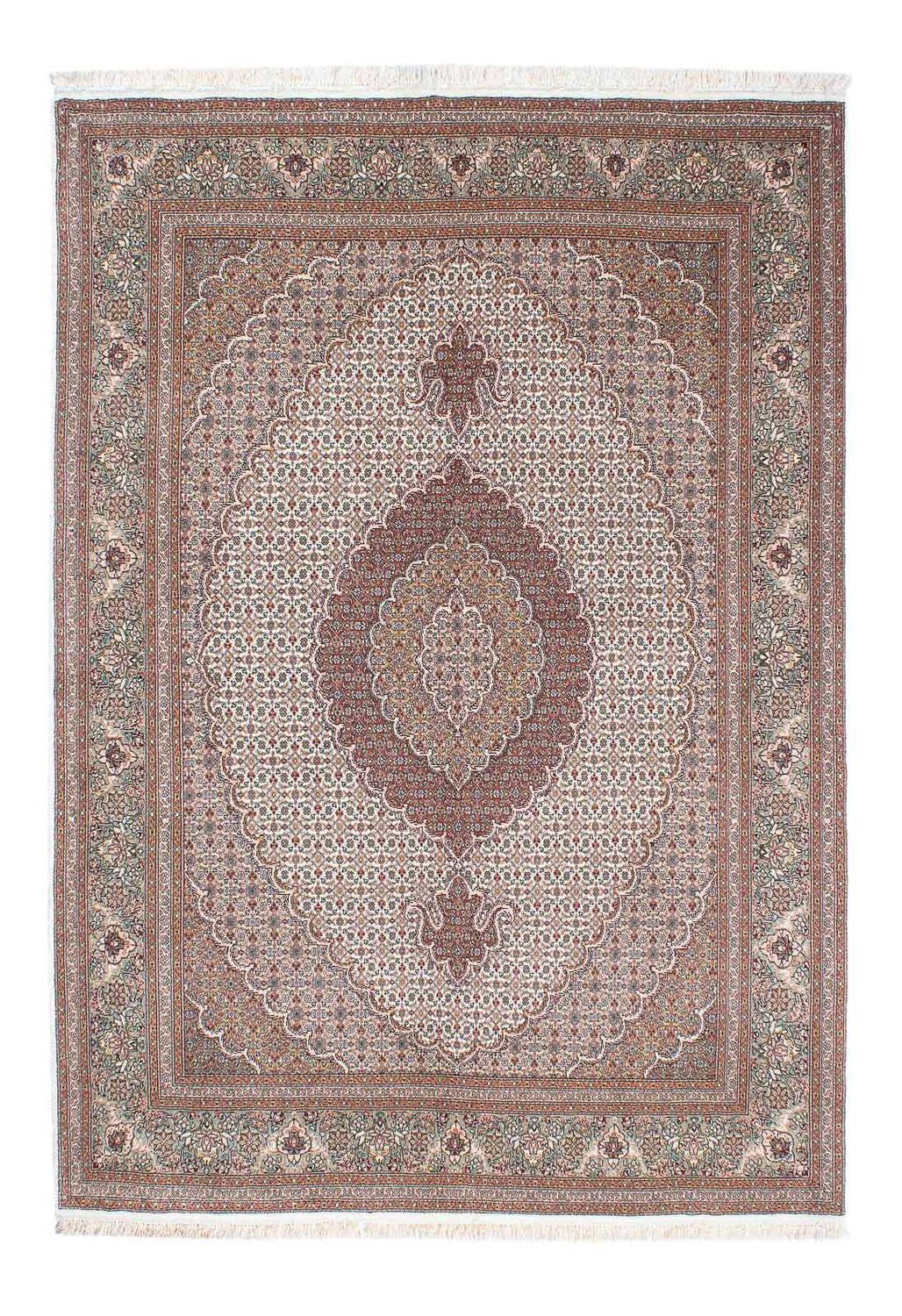 Tapis persan - Tabriz - 210 x 152 cm - beige