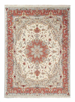 Tapis persan - Tabriz - Royal - 202 x 151 cm - beige