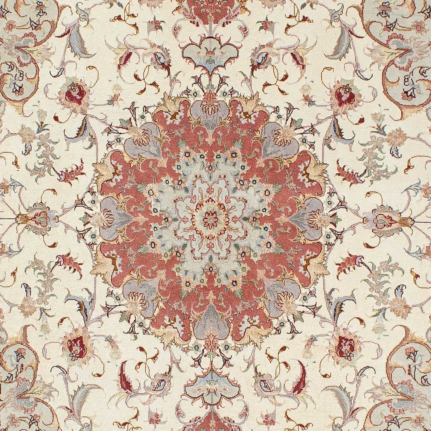 Tapis persan - Tabriz - Royal - 202 x 151 cm - beige