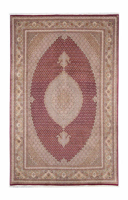 Tapis persan - Tabriz - 323 x 204 cm - rouge foncé