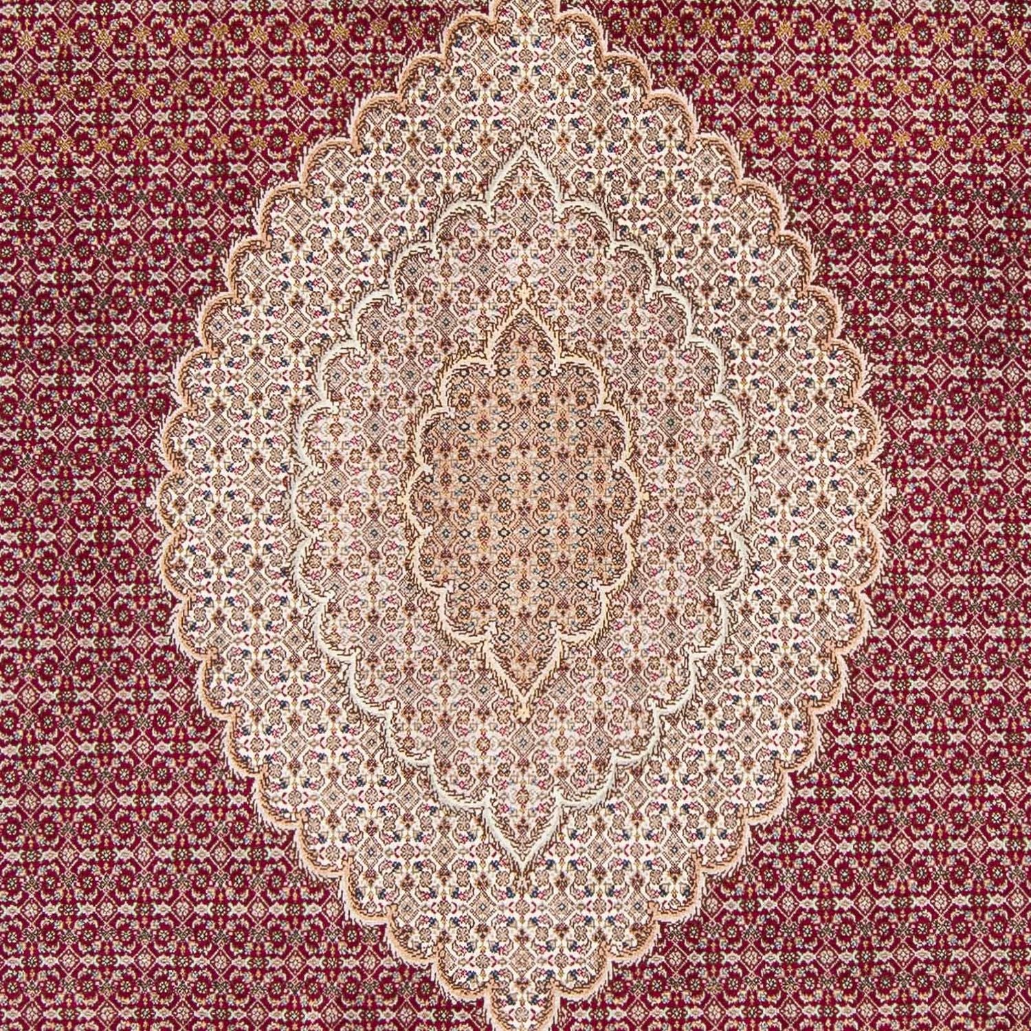 Tapis persan - Tabriz - 323 x 204 cm - rouge foncé