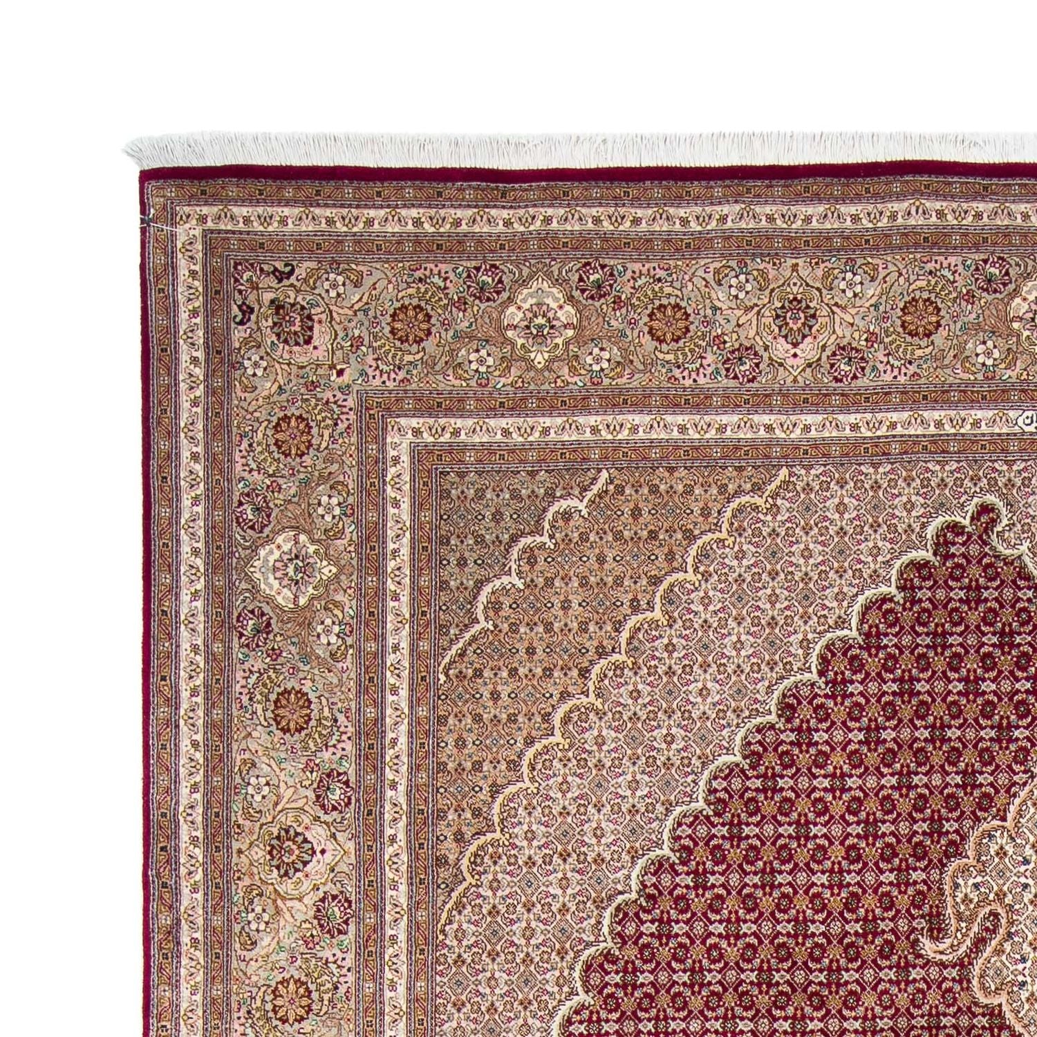 Tapis persan - Tabriz - 323 x 204 cm - rouge foncé