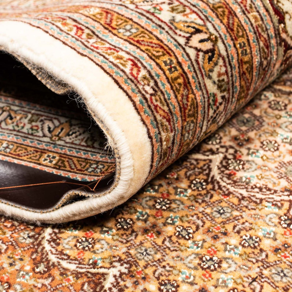 Tapis persan - Tabriz - 403 x 302 cm - marron clair