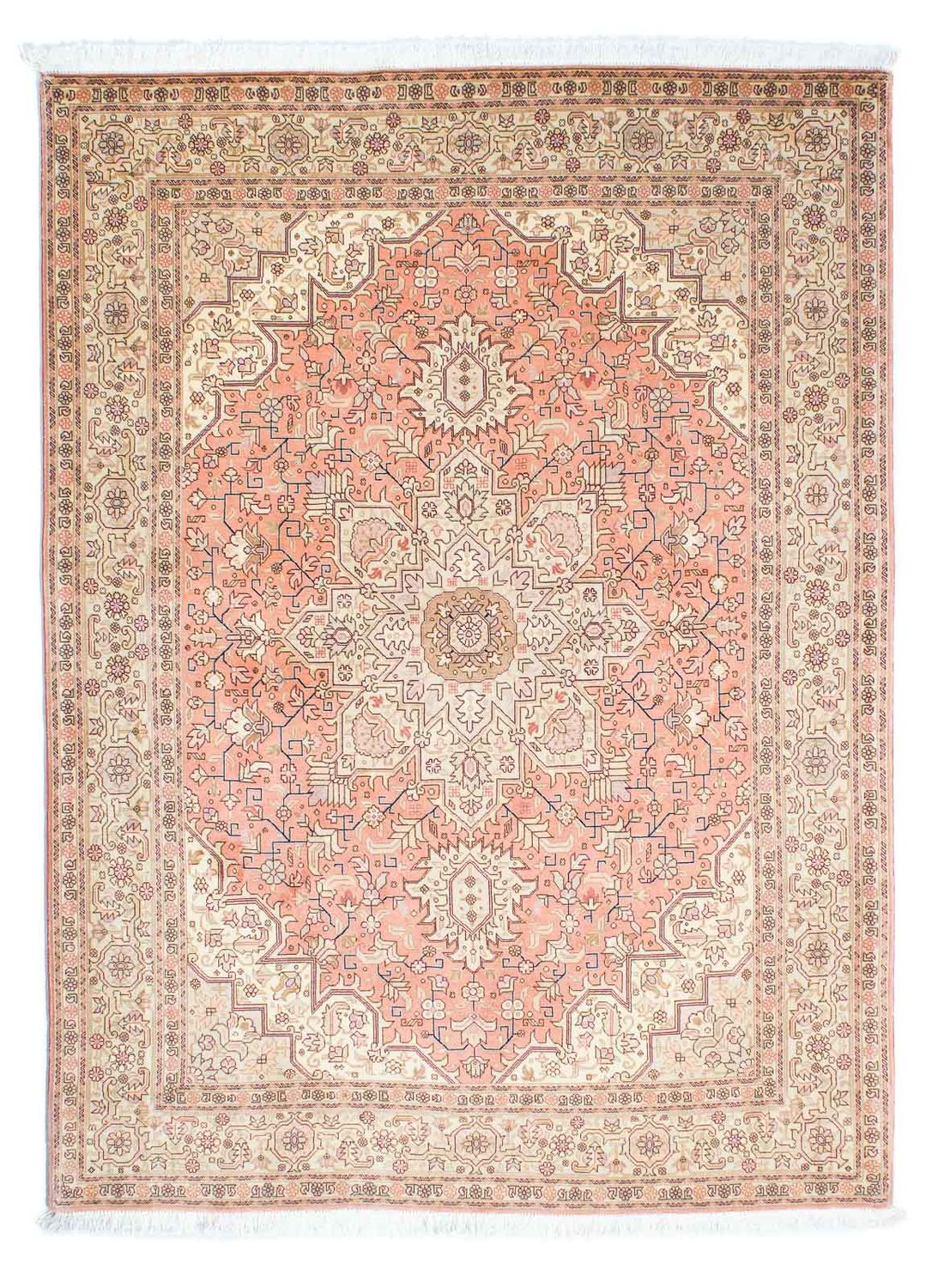 Tapis persan - Tabriz - Royal - 210 x 152 cm - beige