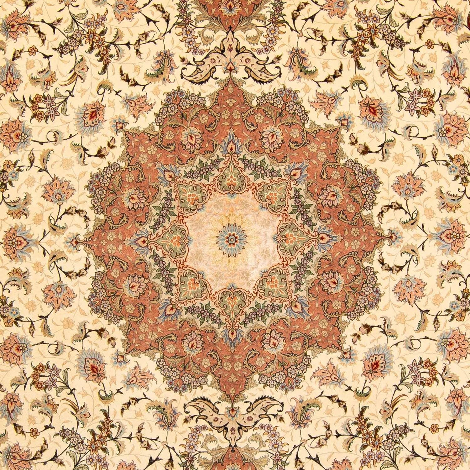 Tapis persan - Tabriz - Royal - 413 x 297 cm - marron