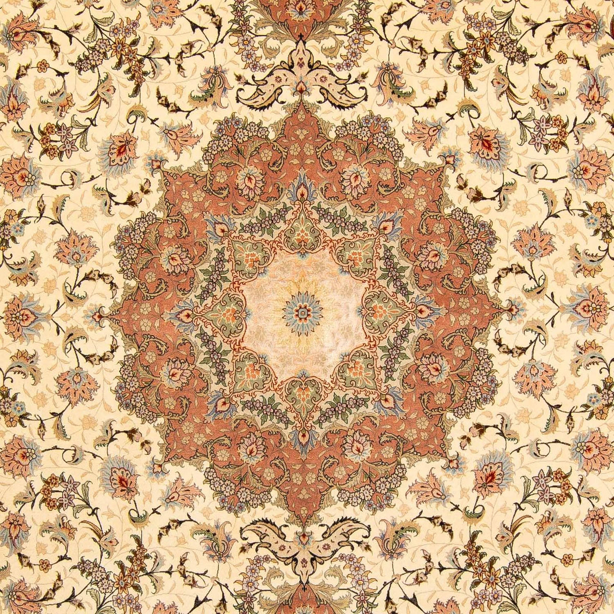 Tapis persan - Tabriz - Royal - 413 x 297 cm - marron