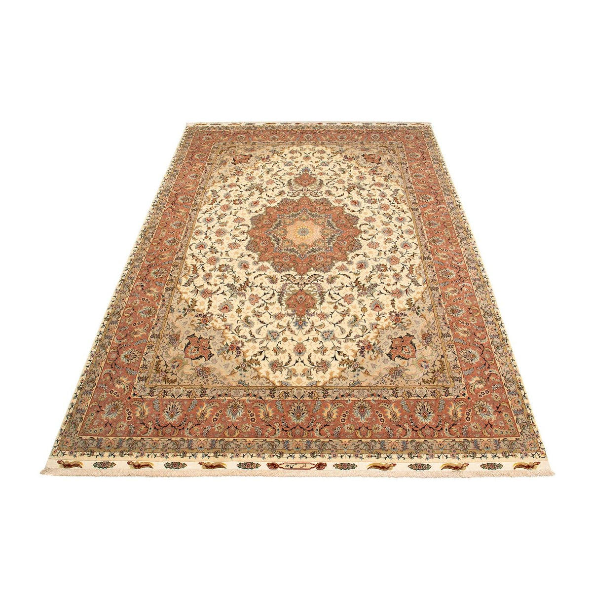 Tapis persan - Tabriz - Royal - 413 x 297 cm - marron