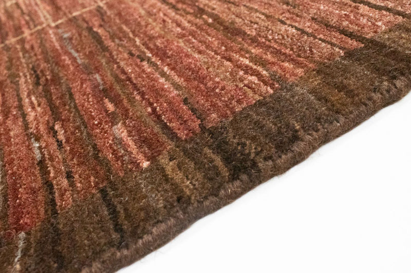 Tapis Gabbeh - Loribaft Persan - 209 x 160 cm - chocolat clair