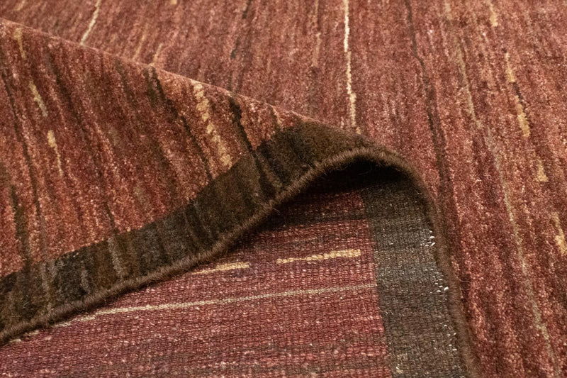 Tapis Gabbeh - Loribaft Persan - 209 x 160 cm - chocolat clair