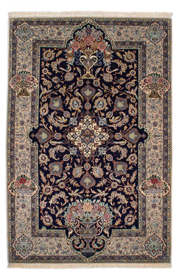 Tapis persan - Isfahan - Premium - 235 x 160 cm - bleu foncé