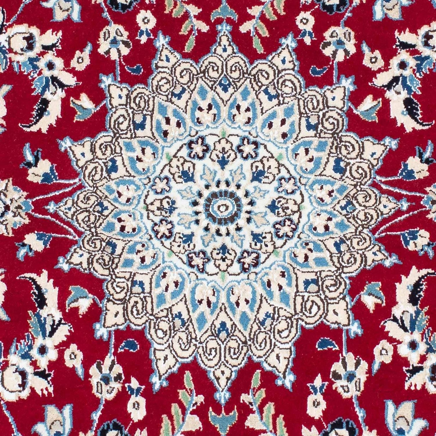 Tapis persan - Nain - Royal - 173 x 110 cm - rouge foncé