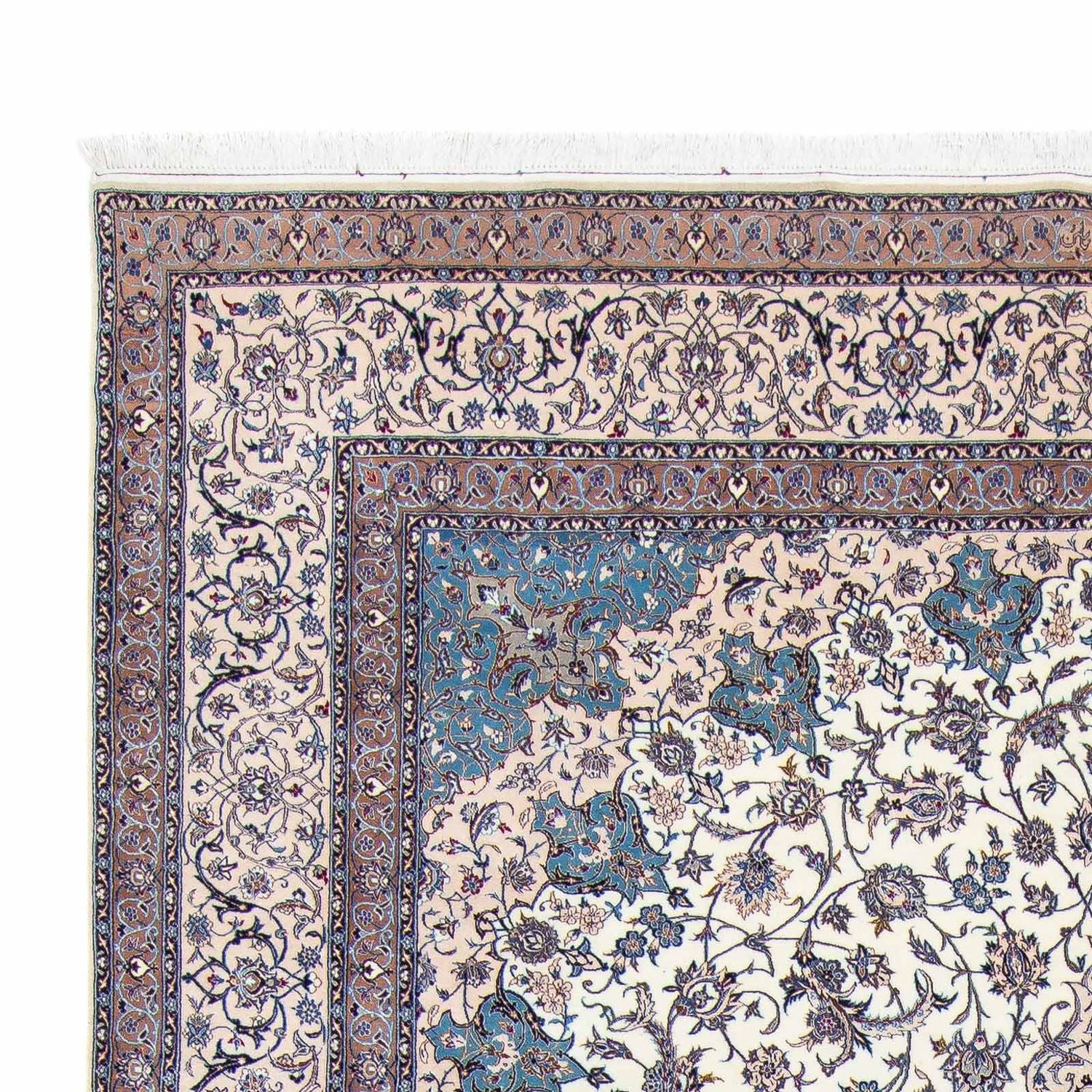 Tapis persan - Nain - Premium - 368 x 254 cm - beige