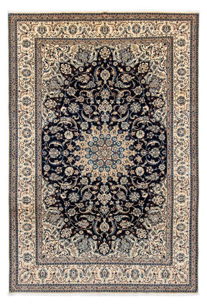 Tapis persan - Nain - Royal - 309 x 203 cm - noir