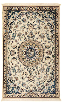 Tapis persan - Nain - Royal - 135 x 85 cm - beige