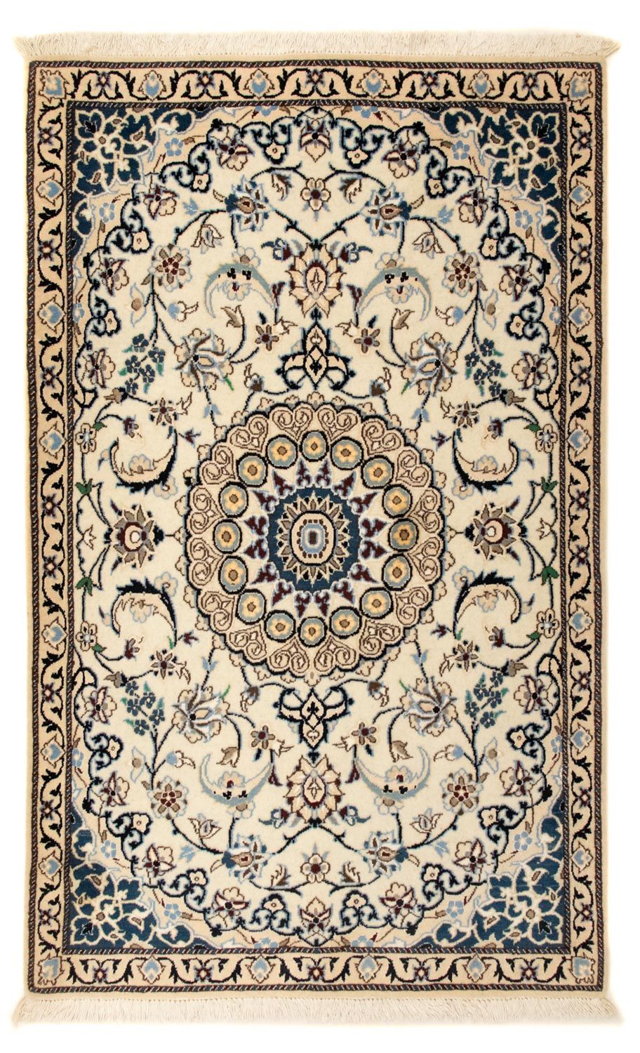 Tapis persan - Nain - Royal - 135 x 85 cm - beige