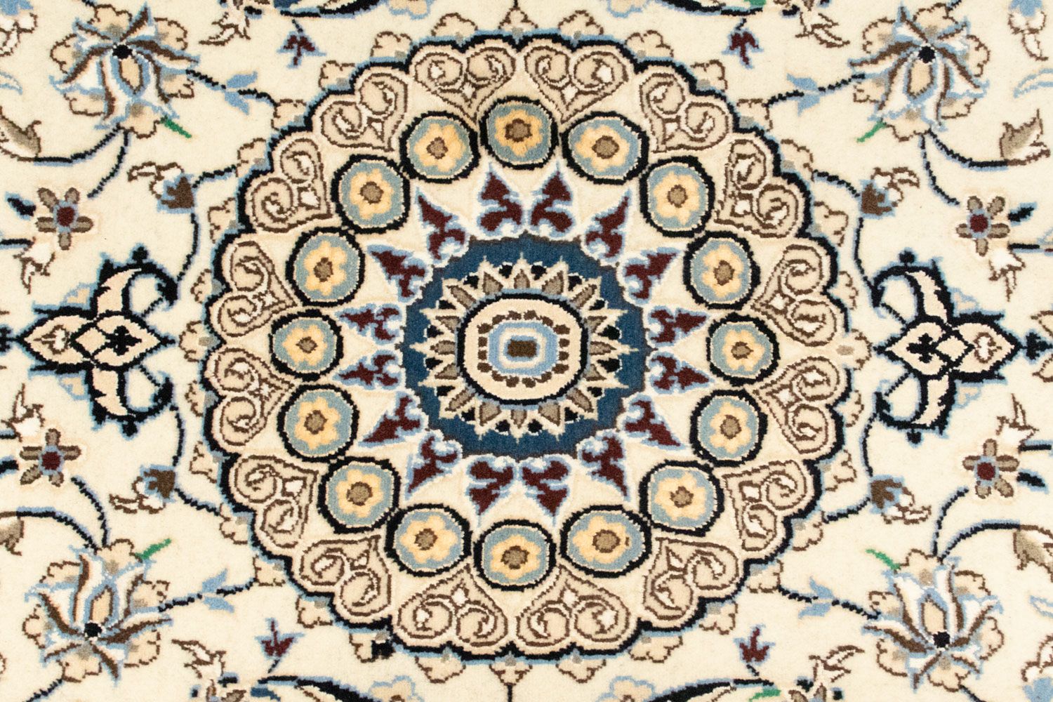 Tapis persan - Nain - Royal - 135 x 85 cm - beige